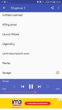 Ringtone Sound effect Mobile Legend screenshot 4