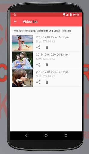 Background Video Recorder screenshot 3