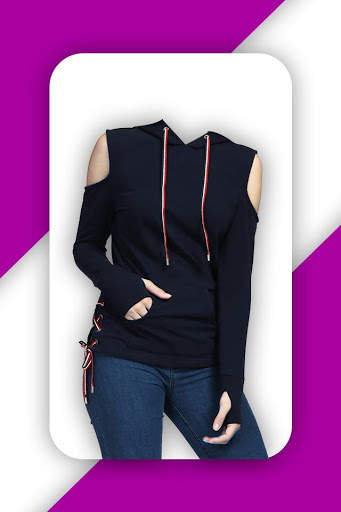 Women Trendy Sweatshirt Suit Photo Editor screenshot 3