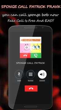 Sponge Bob Fake Call Patrick Prank screenshot 4