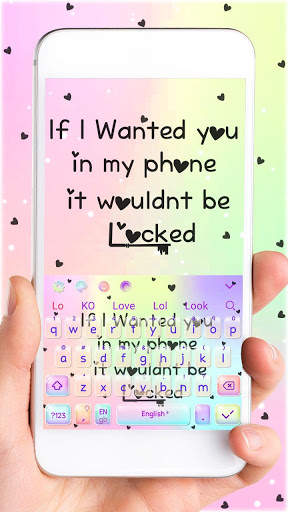 💗Lovely Quote Keyboard screenshot 1