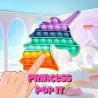 Pop it girls toy: Unicorn pop it game logo