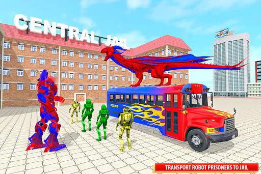 Flying Dragon Robot Transform: Bus Robot Transport screenshot 10