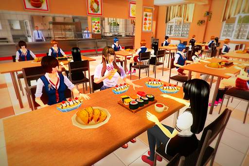 real High School Girl Simulator games screenshot 1