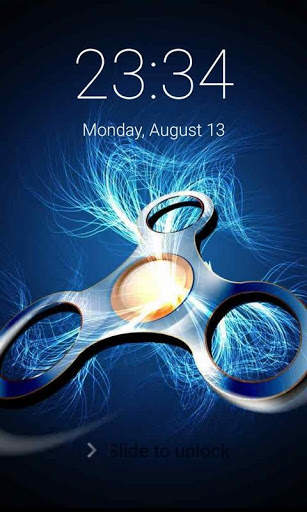 Fidget Spinner Lock Screen Pin Pattern Spinner screenshot 1