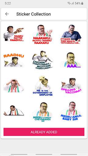 Telugu WAStickers screenshot 5