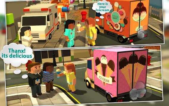 Blocky Candy Icecream Delivery screenshot 3