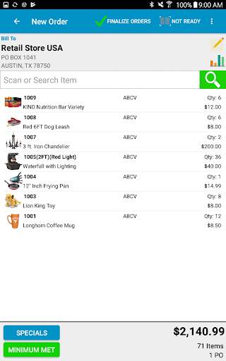 RepTime Order Writing App screenshot 4