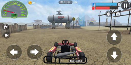 Racing Kart 3D: Desert race screenshot 4