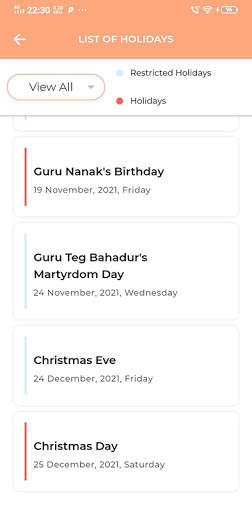 GoI Calendar screenshot 3