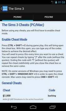 Cheats for The Sims screenshot 2