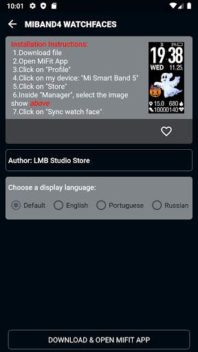Mi Band 4 WatchFaces - Tool screenshot 2
