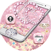 Luxury  Pink Diamond  Heart Theme icon