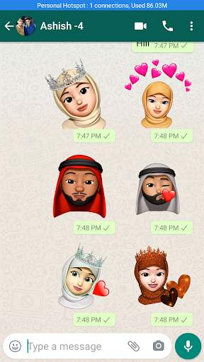Memoji Hijab Stickers screenshot 1