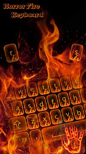 Horror Fire keyboard Theme скриншот 2