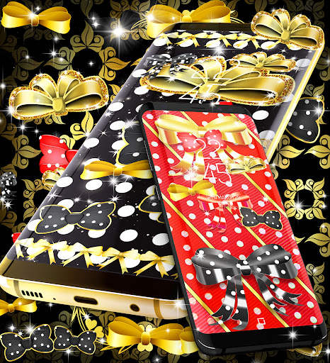 Golden bowknot live wallpaper screenshot 6