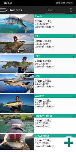 fish trace - Fishing logbook screenshot 1