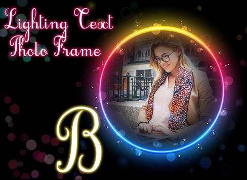 Lighting Text Photo Frame : Light Text Photo Frame screenshot 2
