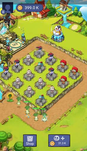 Zombie Farm - Merge Zombie & Home Defense screenshot 1