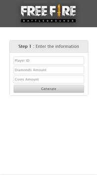 Unlimited Free Fire Diamonds Prank screenshot 1