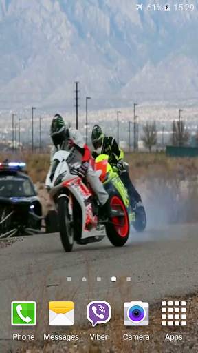 Car vs. Motorbike Wallpaper screenshot 2