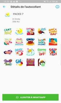 Good Morning & Good Night Stickers "For WhatsApp" screenshot 7