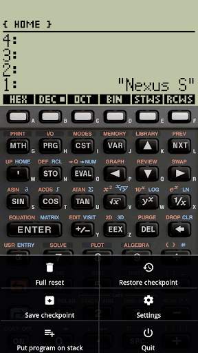 48sx : a vintage RPN calculator 7 تصوير الشاشة