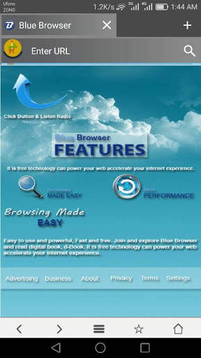 Blue Browser screenshot 2