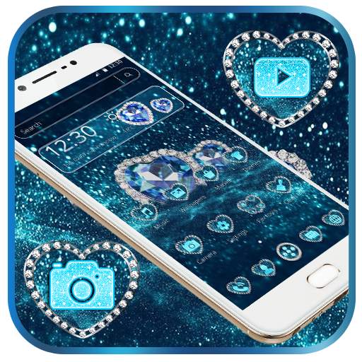 Blue diamond love heart theme 1.1.2