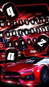 Red Speed Racing Car Keyboard screenshot 1