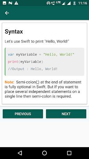 Learn Swift Programming - iOS screenshot 3