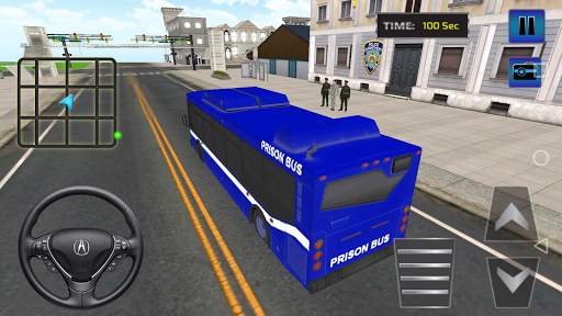 Police Bus Criminals Transport screenshot 2