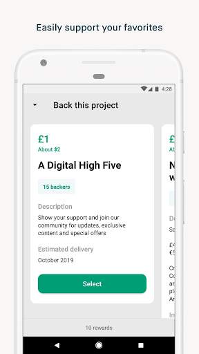 Kickstarter скриншот 3