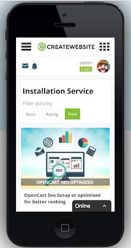 Create Website Marketplace 5 تصوير الشاشة