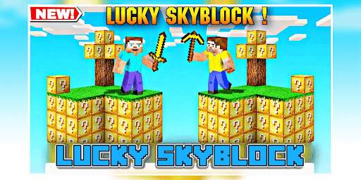 Lucky skyblock for minecraft pe screenshot 1