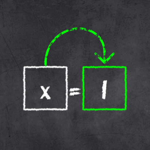 x=1: Spielerisch Gleichungen lösen icon