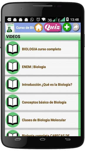 Curso de biología 1 تصوير الشاشة