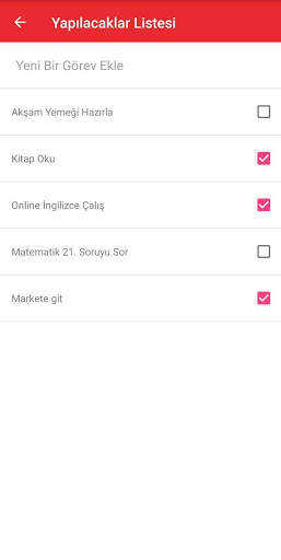 Yapılacaklar Listesi скриншот 1
