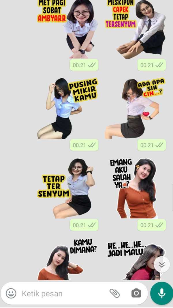 Sticker Cewek Seksi dan Cantik untuk WAStickerApps screenshot 8