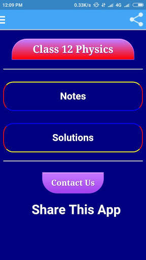 Class 12 Physics Notes And Solutions screenshot 1