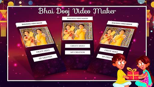 Happy Bhai Dooj Video Maker With Music screenshot 1