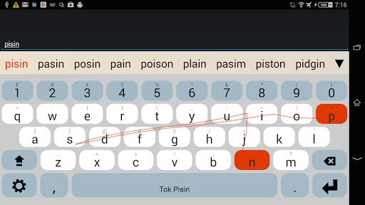 Tok Pisin Keyboard Plugin स्क्रीनशॉट 1
