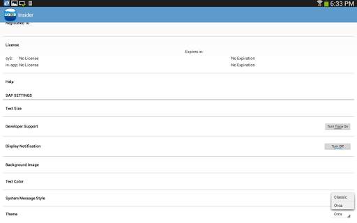Liquid UI Client for SAP screenshot 20