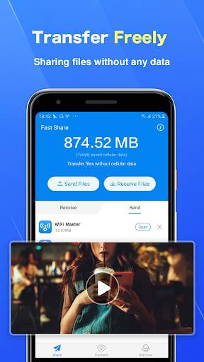 Fast Share - File transfer and free Wi-Fi 1 تصوير الشاشة