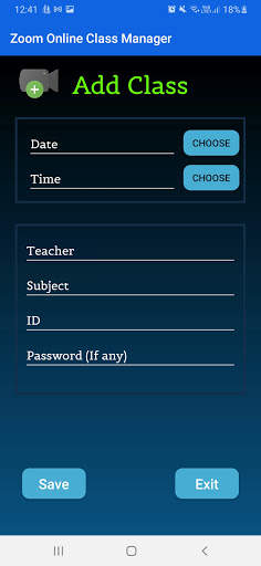 Zoom Online Class Manager screenshot 2