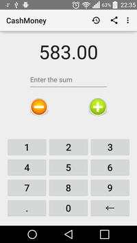 CashMoneu - Cash accounting screenshot 1