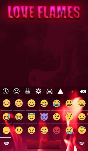 Love Flames Animated Keyboard  स्क्रीनशॉट 4