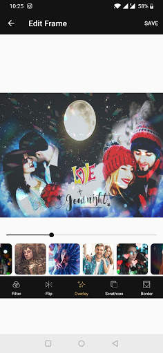 Night Dual Photo Frames screenshot 6