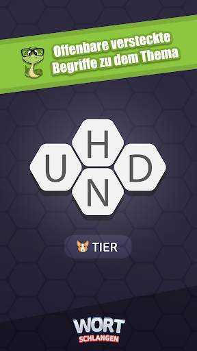 Wort Schlangen - Puzzlespiel screenshot 1
