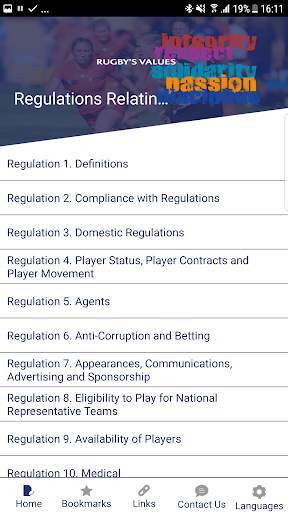 World Rugby Handbook screenshot 2